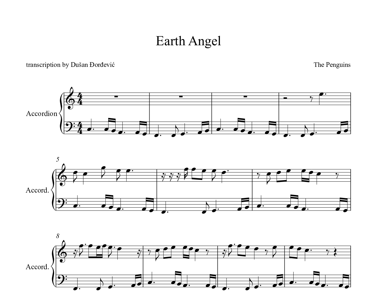 Izrada nota i transkripcija za harmoniku